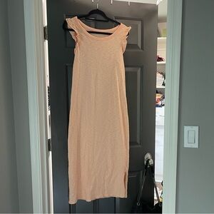 Universal Thread Peach Ruffle Maxi Dress